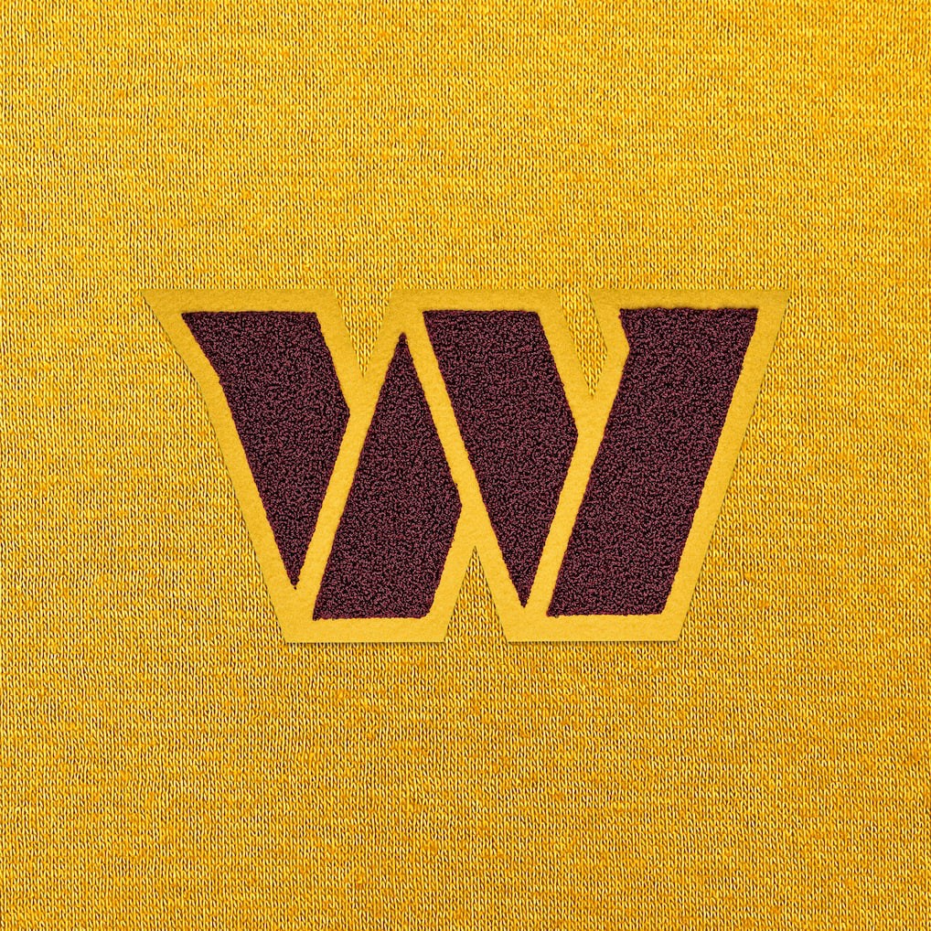 Washington Commanders Antigua Victory Chenille Pullover Hoodie - Gold Hoodies