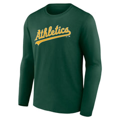 Athletics Wordmark Long Sleeve T-Shirt - Green T-shirts