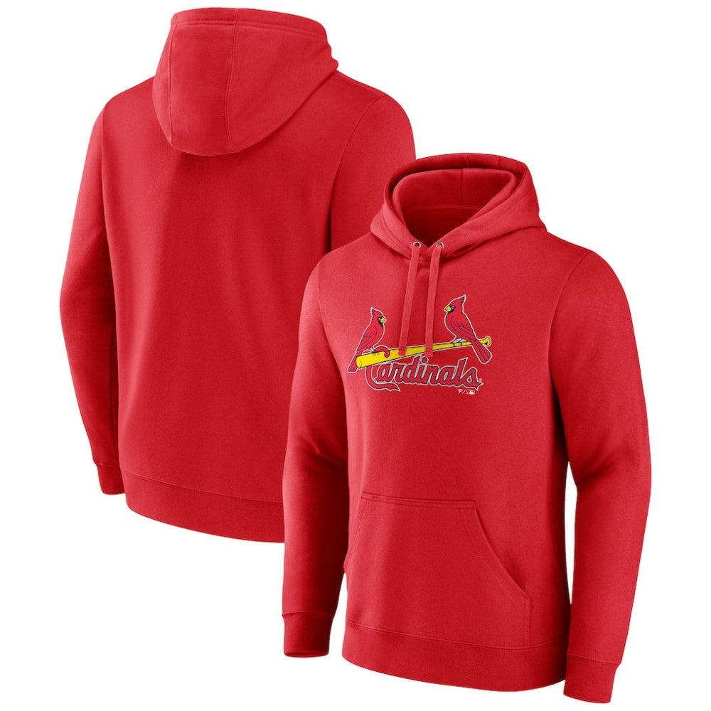 St. Louis Cardinals Official Wordmark Pullover Hoodie - Red Hoodies