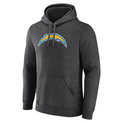 Los Angeles Chargers Primary Team Logo Fitted Pullover Hoodie - Charcoal Hoodies