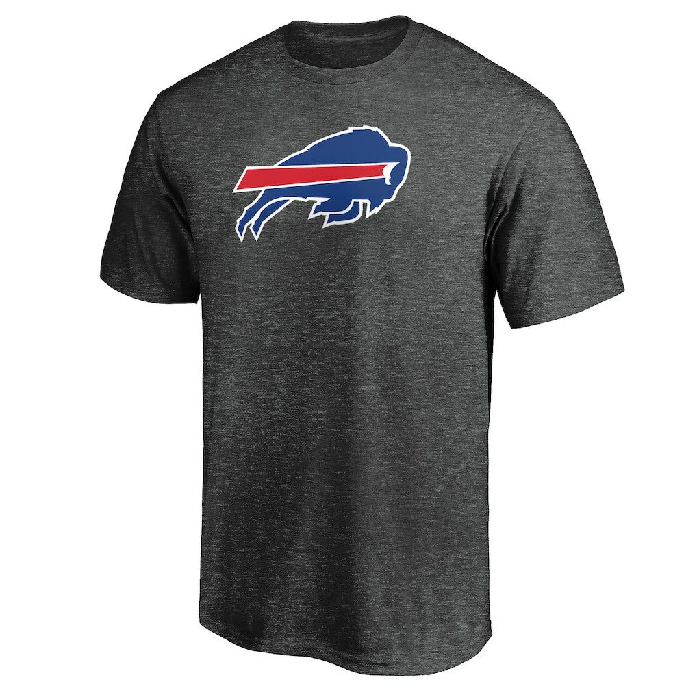 Buffalo Bills Primary Logo T-Shirt - Heather Charcoal T-shirts