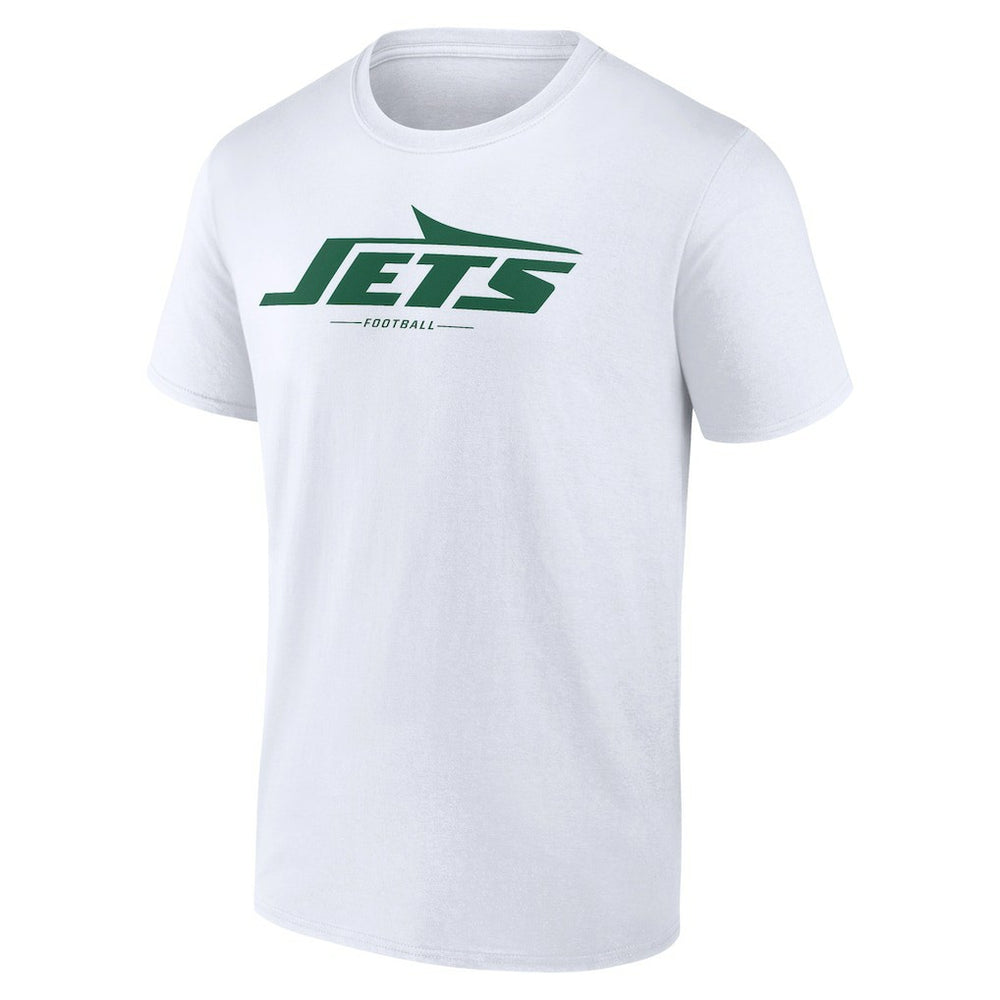 New York Jets Logo Team Lockup T-Shirt - White T-shirts