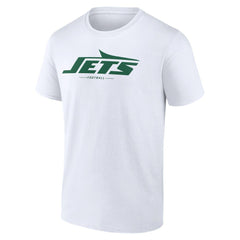 New York Jets Logo Team Lockup T-Shirt - White T-shirts
