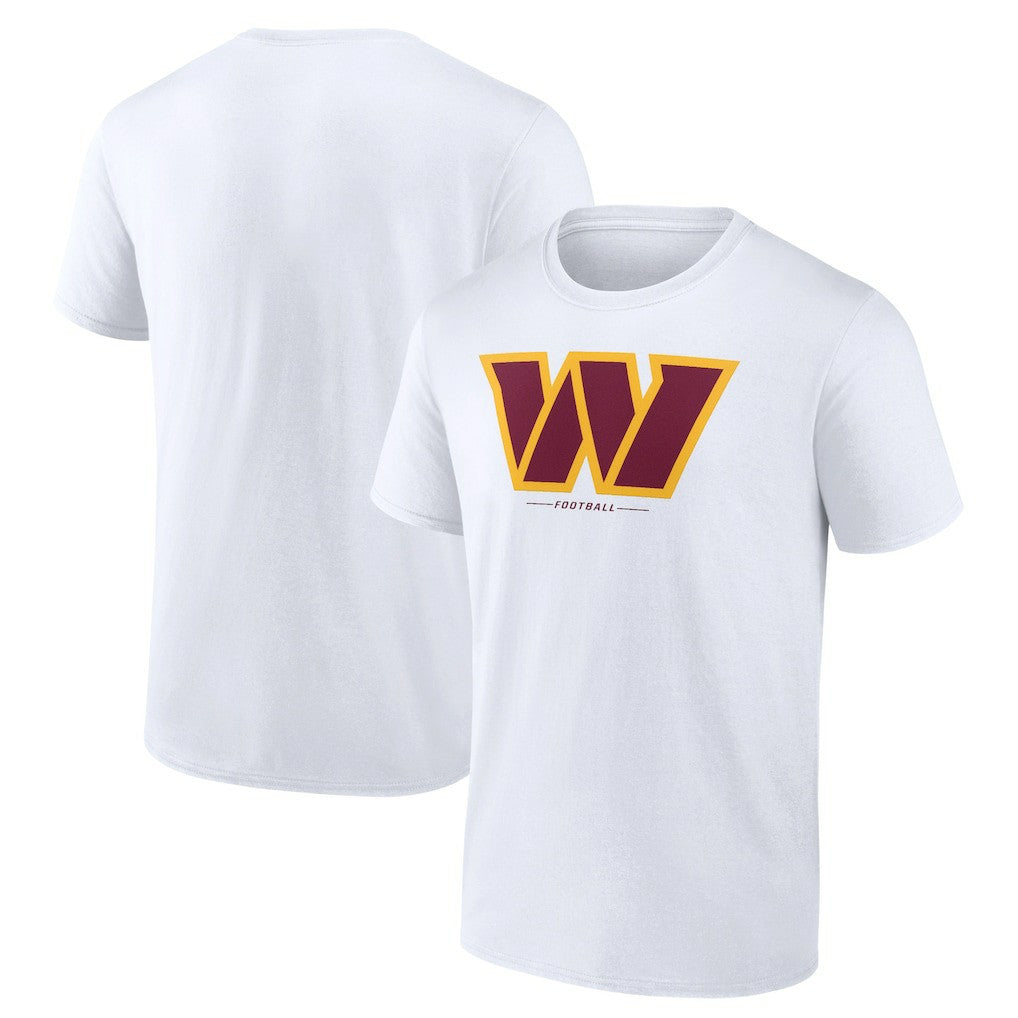 Washington Commanders Logo Team Lockup T-Shirt - White T-shirts