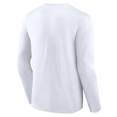 New York Jets Logo Team Lockup Long Sleeve T-Shirt - White T-shirts