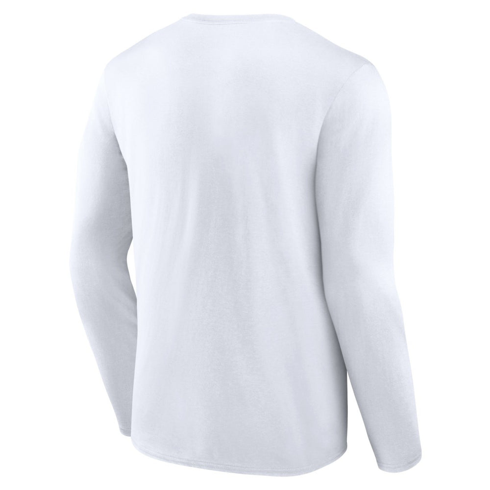 Seattle Seahawks Logo Team Lockup Long Sleeve T-Shirt - White T-shirts