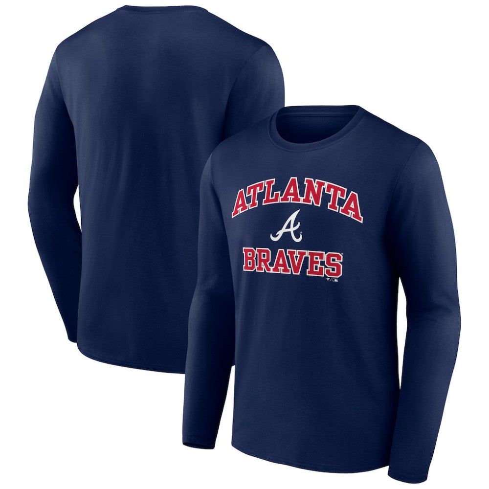Atlanta Braves Heart and Soul Long Sleeve T-Shirt - Navy T-shirts
