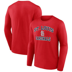 St. Louis Cardinals Heart and Soul Long Sleeve T-Shirt - Red T-shirts