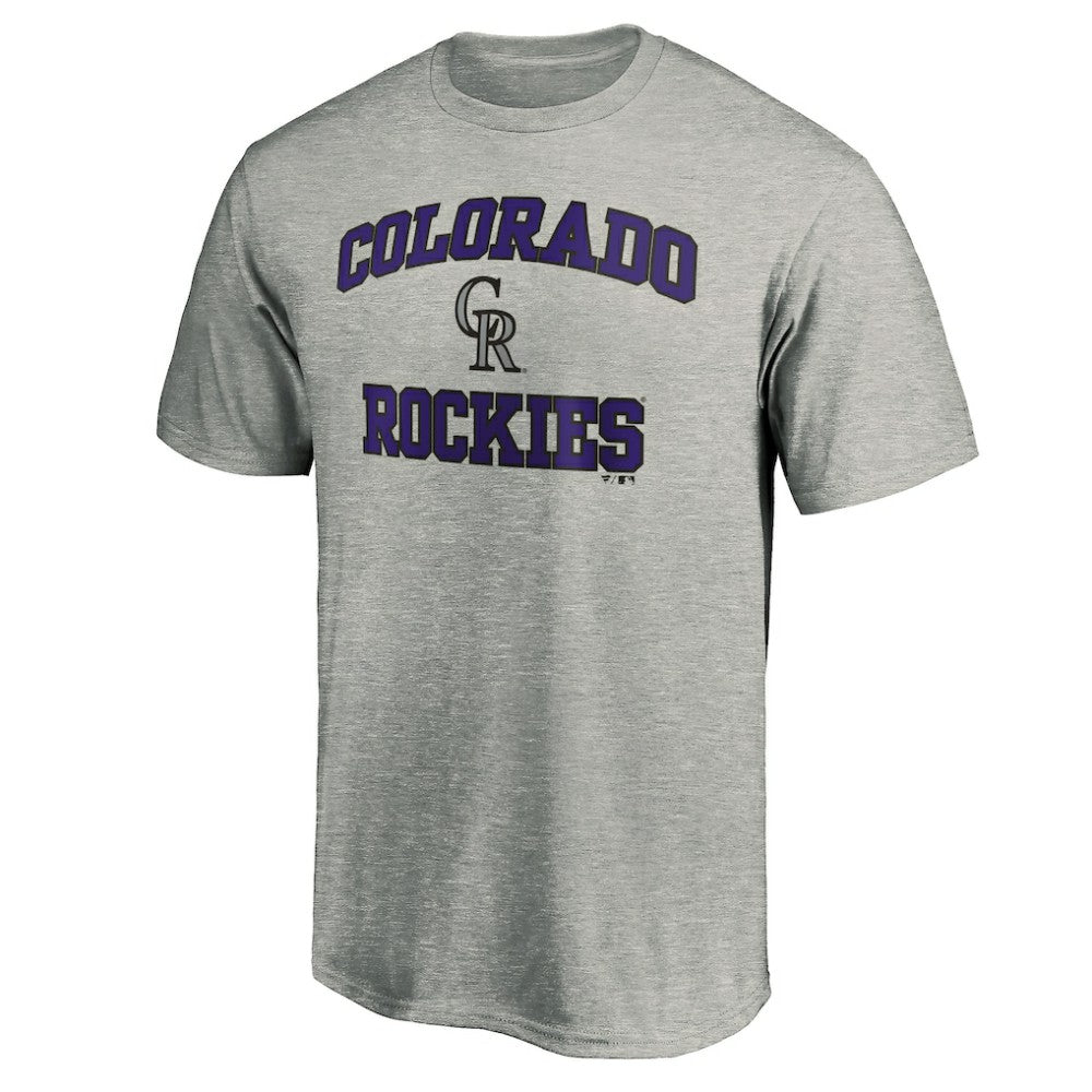 Colorado Rockies Heart & Soul T-Shirt - Heather Gray T-shirts