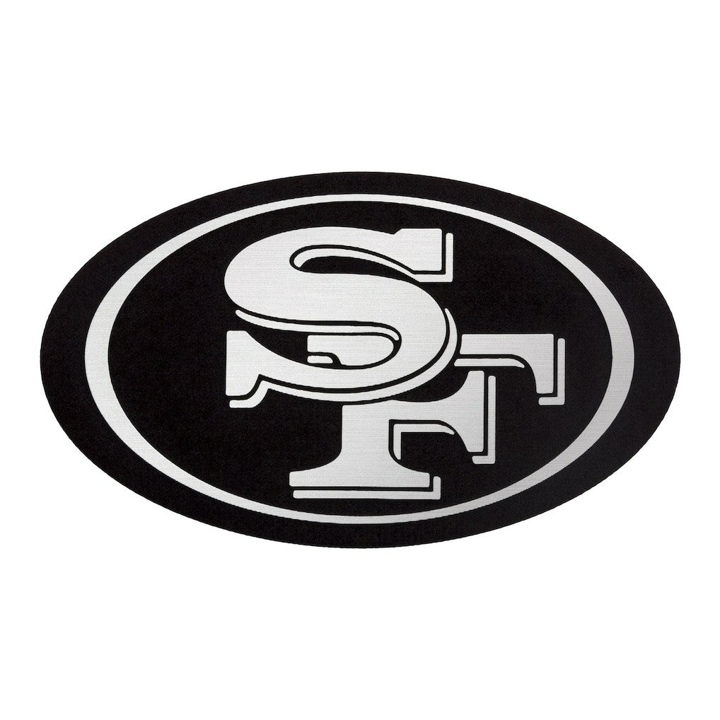 San Francisco 49ers Antigua Metallic Logo Victory Pullover Hoodie - White Hoodies