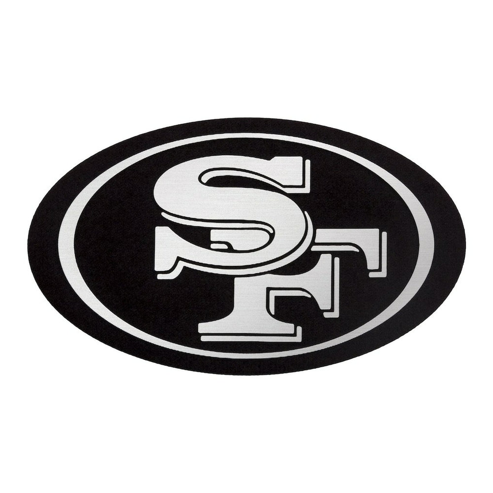 San Francisco 49ers Antigua Metallic Logo Victory Pullover Hoodie - White Hoodies