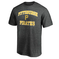 Pittsburgh Pirates Heart and Soul T-Shirt - Charcoal T-shirts