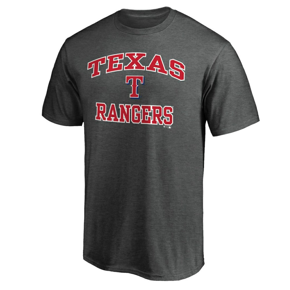 Texas Rangers Heart and Soul T-Shirt - Charcoal T-shirts