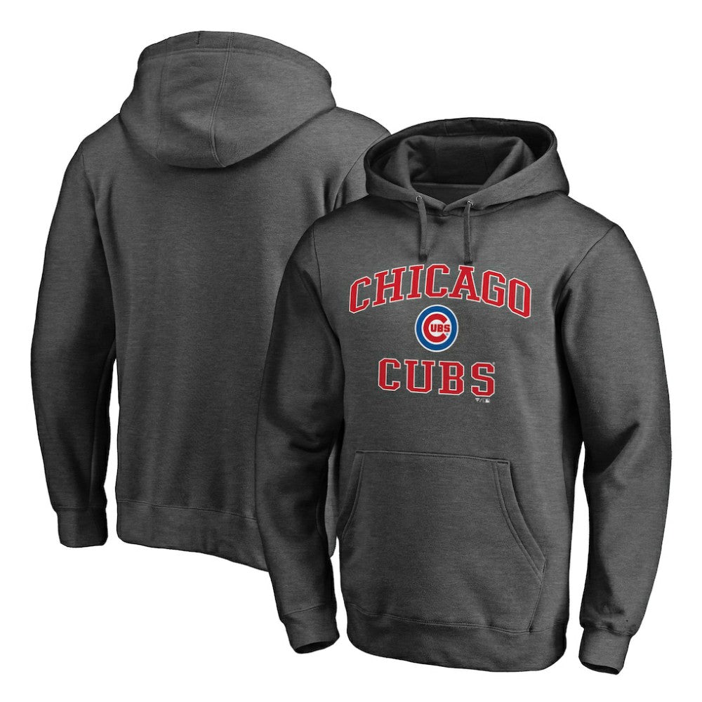 Chicago Cubs Heart and Soul Pullover Hoodie - Charcoal Hoodies