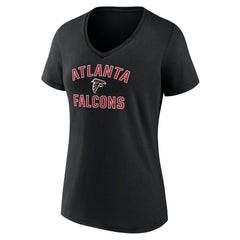 Atlanta Falcons Women's Victory Arch Team V-Neck T-Shirt - Black T-shirts