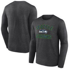 Seattle Seahawks Victory Arch Long Sleeve T-Shirt - Charcoal T-shirts
