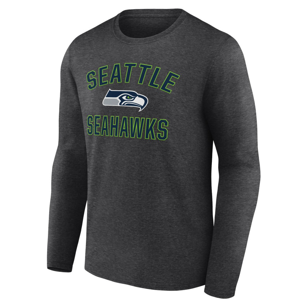 Seattle Seahawks Victory Arch Long Sleeve T-Shirt - Charcoal T-shirts