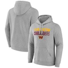Washington Commanders Team Fade Out Fitted Pullover Hoodie - Heather Gray Hoodies