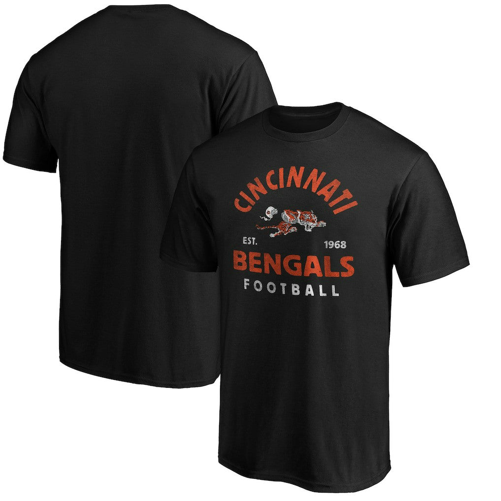 Cincinnati Bengals Vintage Arch T-Shirt - Black T-shirts
