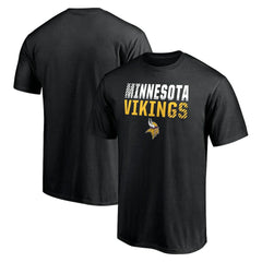 Minnesota Vikings Team Fade Out T-Shirt - Black T-shirts