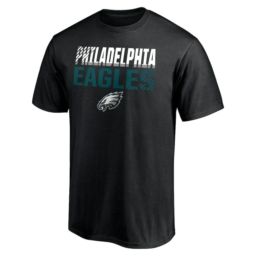 Philadelphia Eagles Team Fade Out T-Shirt - Black T-shirts