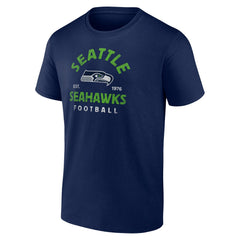 Seattle Seahawks Vintage Arch T-Shirt - College Navy T-shirts