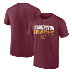 Washington Commanders Team Fade Out T-Shirt - Burgundy T-shirts