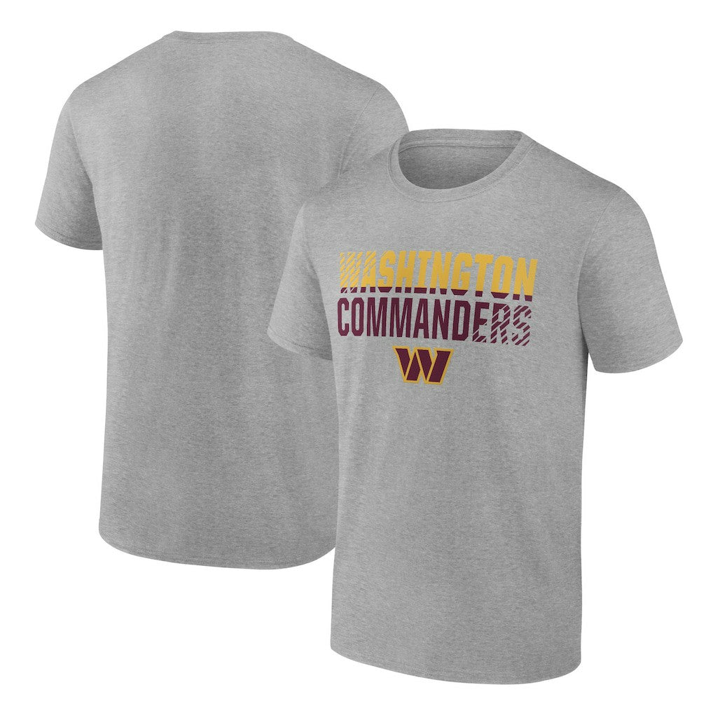 Washington Commanders Team Fade Out T-Shirt - Heather Gray T-shirts