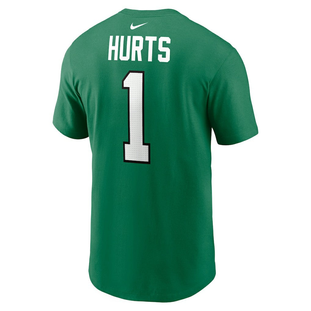 Jalen Hurts Philadelphia Eagles Alternate Player Name & Number T-Shirt - Kelly Green T-shirts