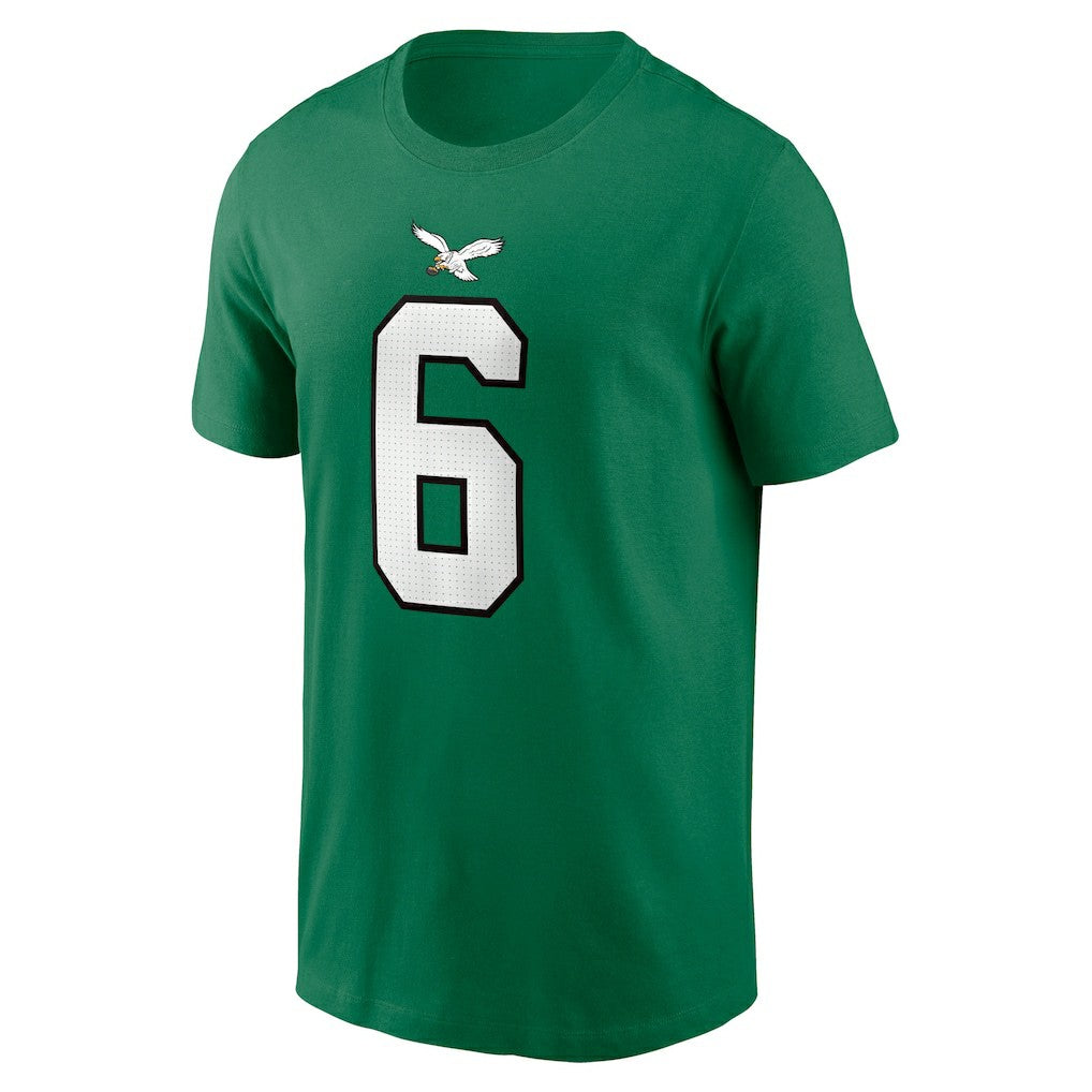 DeVonta Smith Philadelphia Eagles Alternate Player Name & Number T-Shirt - Kelly Green T-shirts