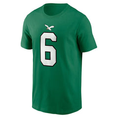 DeVonta Smith Philadelphia Eagles Alternate Player Name & Number T-Shirt - Kelly Green T-shirts