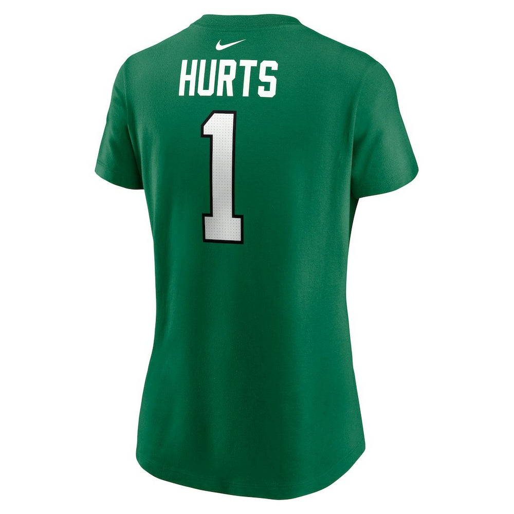 Jalen Hurts Philadelphia Eagles Women's Player Name & Number T-Shirt - Kelly Green T-shirts