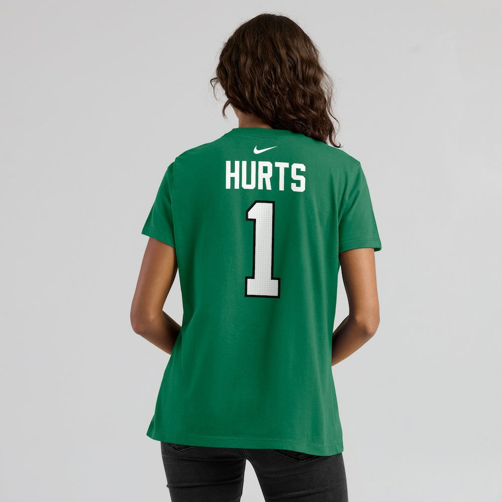 Jalen Hurts Philadelphia Eagles Women's Player Name & Number T-Shirt - Kelly Green T-shirts
