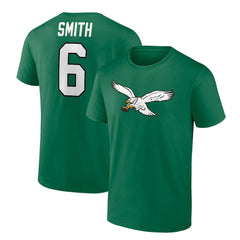 DeVonta Smith Philadelphia Eagles Alternate Icon Player Name & Number T-Shirt - Kelly Green T-shirts