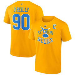 Ryan O'Reilly St. Louis Blues Fanatics Special Edition 2.0 Name & Number T-Shirt - Yellow | US 5079481