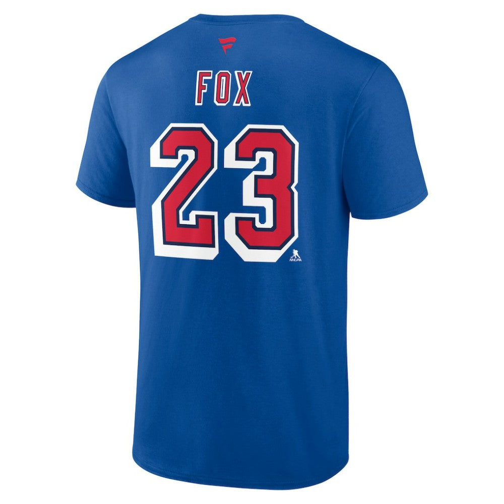 Adam Fox New York Rangers Fanatics Special Edition 2.0 Name & Number T-Shirt - Blue | US 5079531