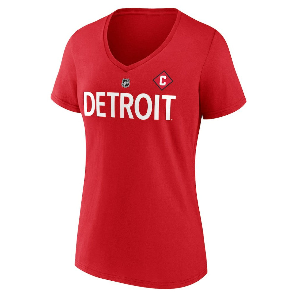 Dylan Larkin Detroit Red Wings Fanatics Women's Special Edition 2.0 Name & Number V-Neck T-Shirt - Red | US 5079630