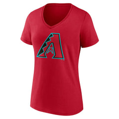 Arizona Diamondbacks Women's Official Logo V-Neck T-Shirt - Red T-shirts