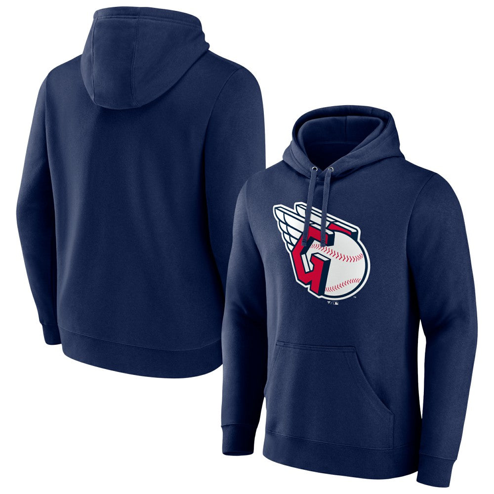 Cleveland Guardians Official Logo Pullover Hoodie - Navy Hoodies