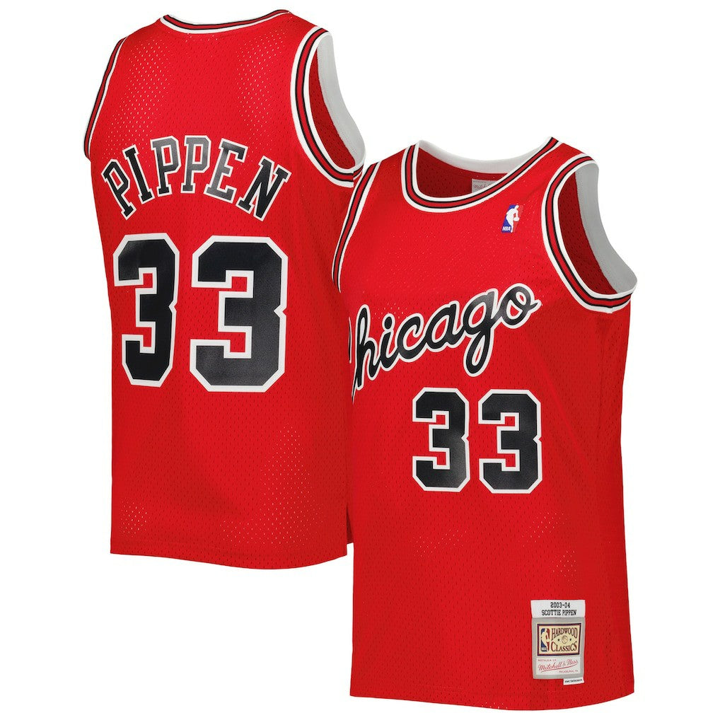 Scottie Pippen Chicago Bulls Hardwood Classics 2003-04 Swingman Jersey Red - Mitchell & Ness