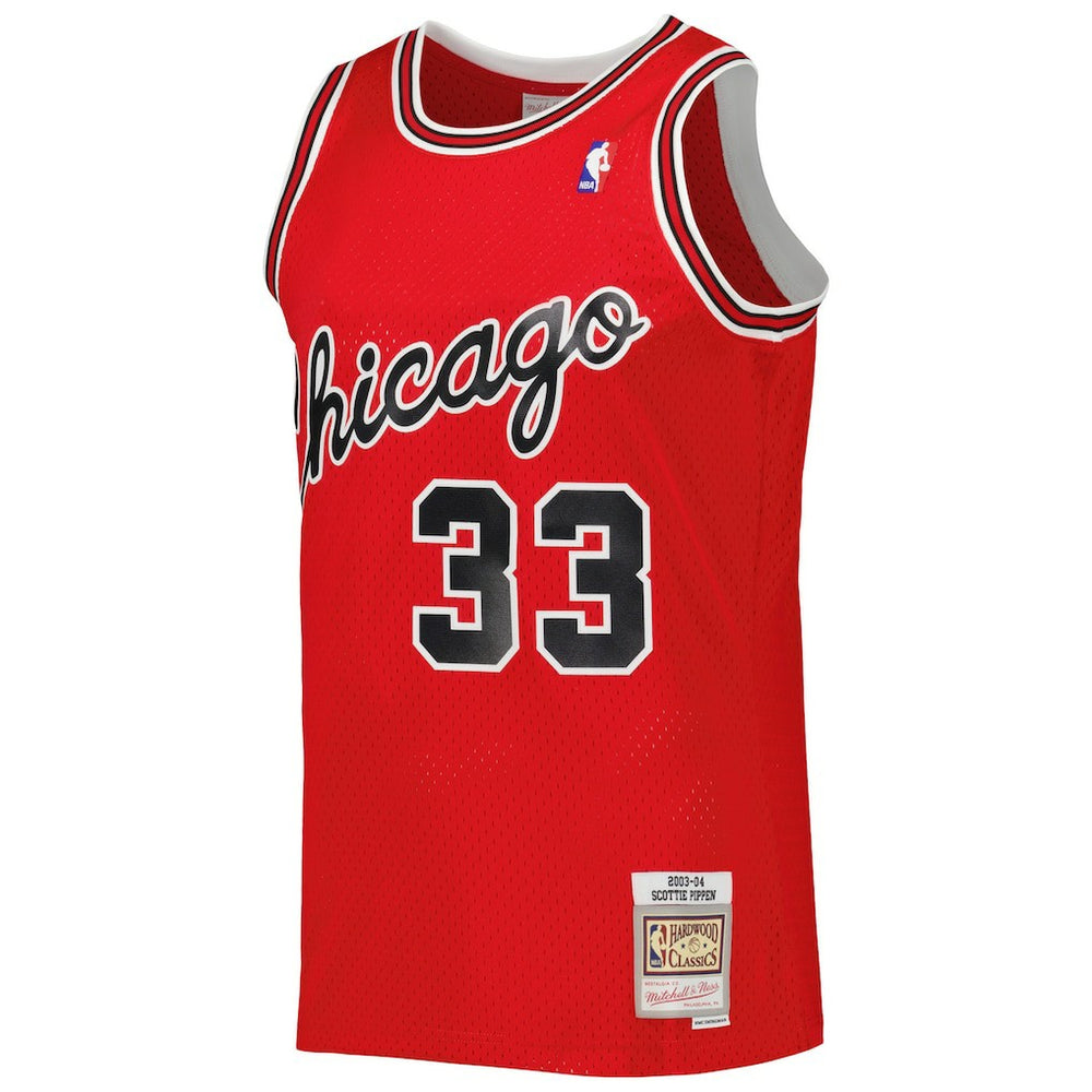 Scottie Pippen Chicago Bulls Hardwood Classics 2003-04 Swingman Jersey Red - Mitchell & Ness