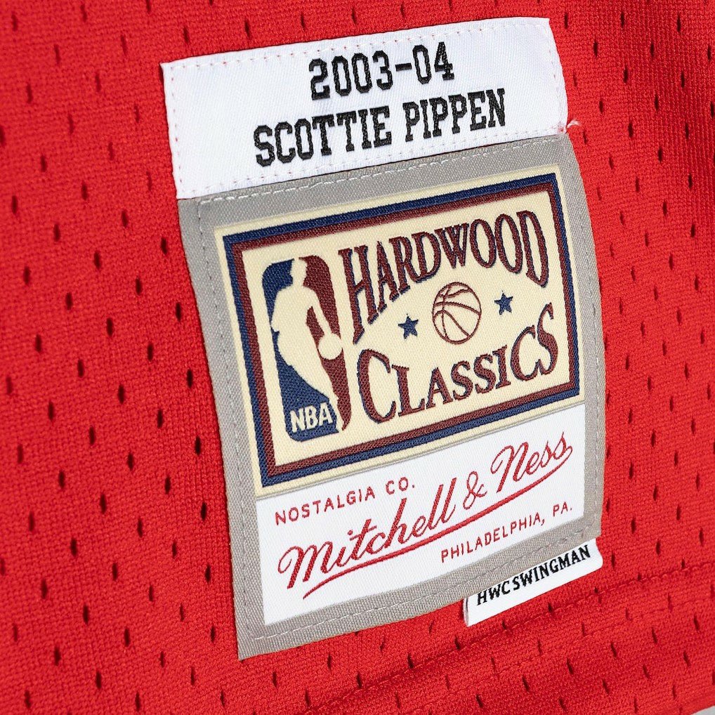 Scottie Pippen Chicago Bulls Hardwood Classics 2003-04 Swingman Jersey Red - Mitchell & Ness
