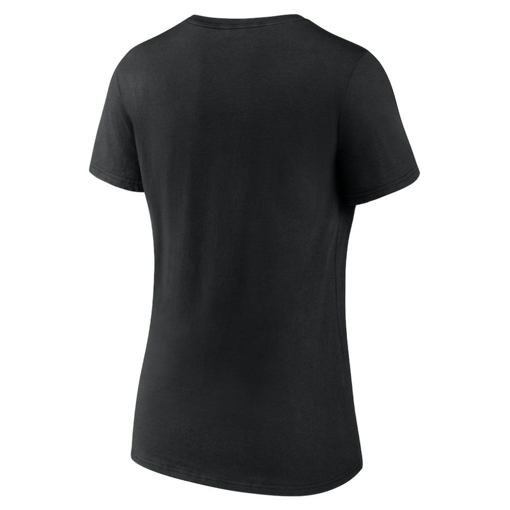 Pittsburgh Pirates Women's Live For It Team V-Neck T-Shirt - Black T-shirts