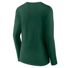 Athletics Women's Live For It Long Sleeve Long Sleeve V-Neck T-Shirt - Green T-shirts