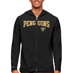 Pittsburgh Penguins Antigua Legacy Full-Zip Hoodie - Black | US 5082879