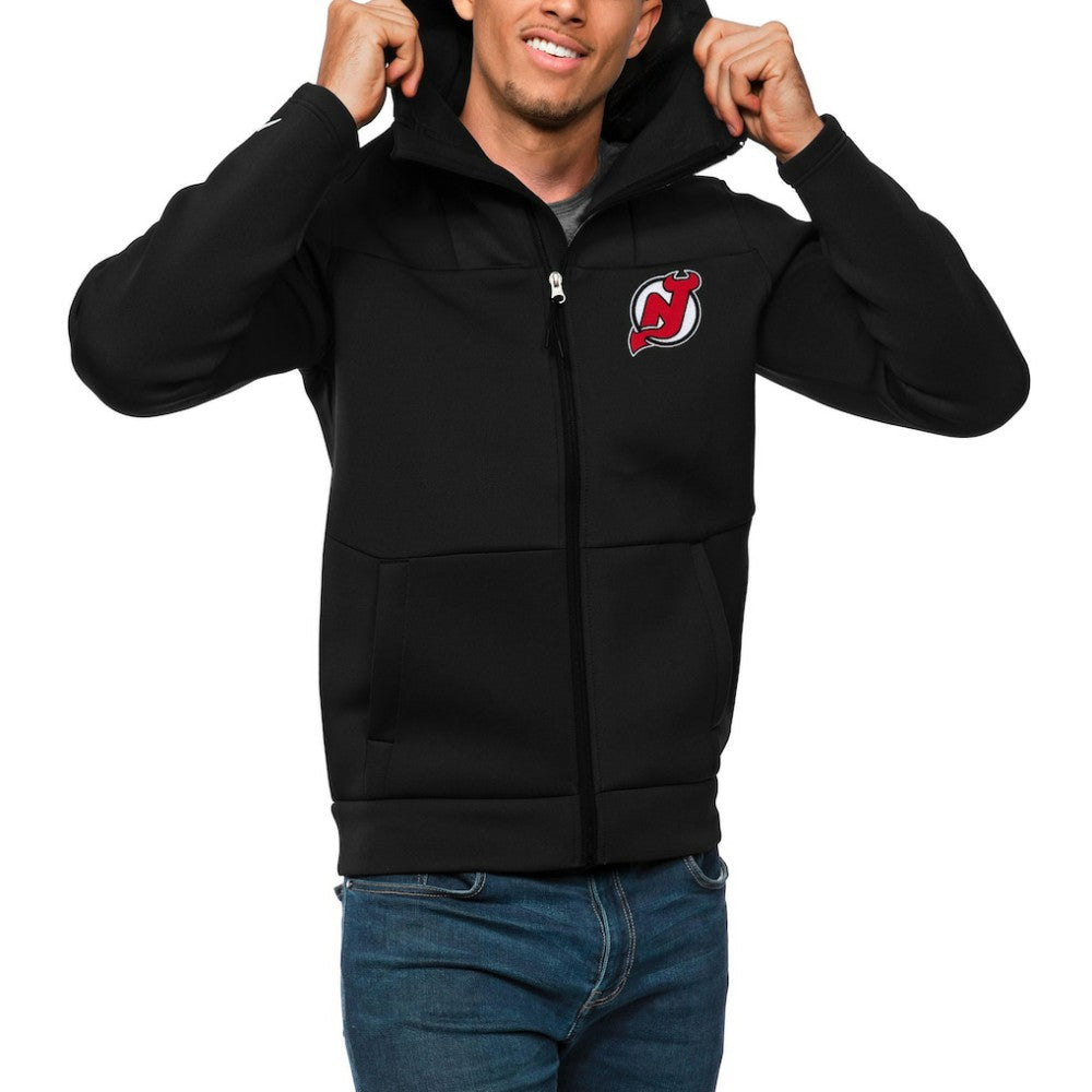 New Jersey Devils Antigua Protect Full-Zip Hoodie - Black | US 5083186