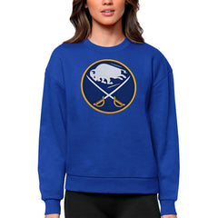 Buffalo Sabres Antigua Women's Team Logo Victory Crewneck Pullover Sweatshirt - Royal | US 5084203