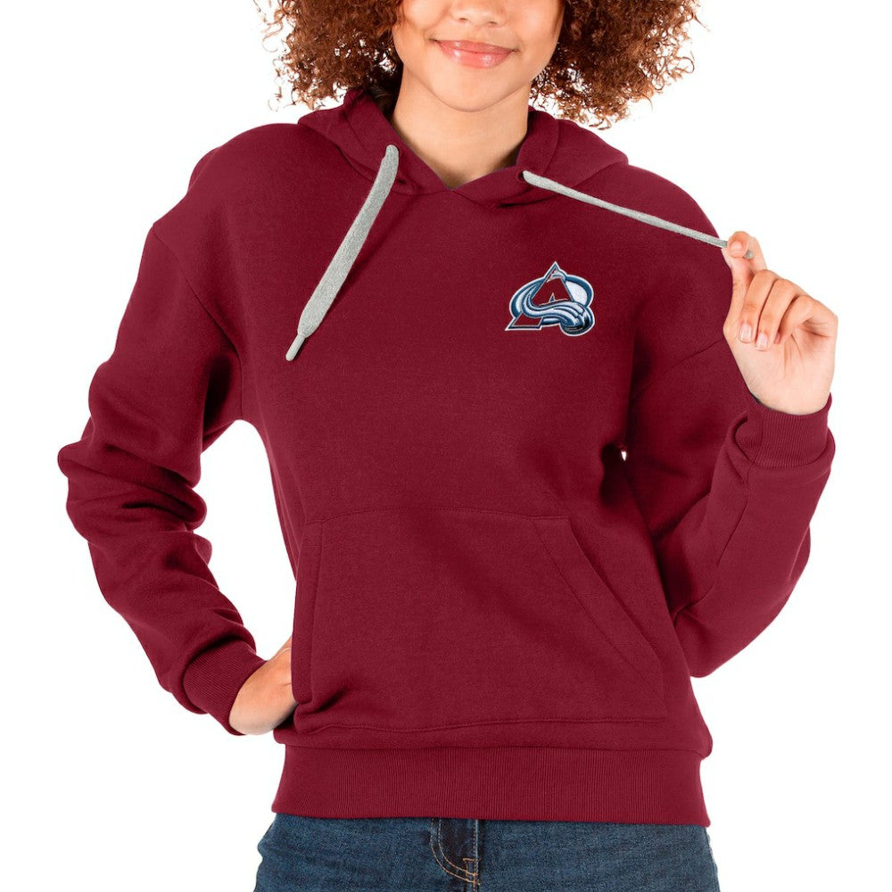 Colorado Avalanche Antigua Women's Victory Pullover Hoodie - Maroon | US 5084903