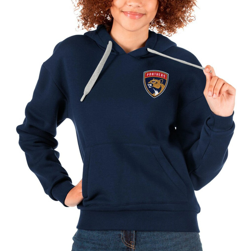 Florida Panthers Antigua Women's Victory Pullover Hoodie - Navy | US 5084932