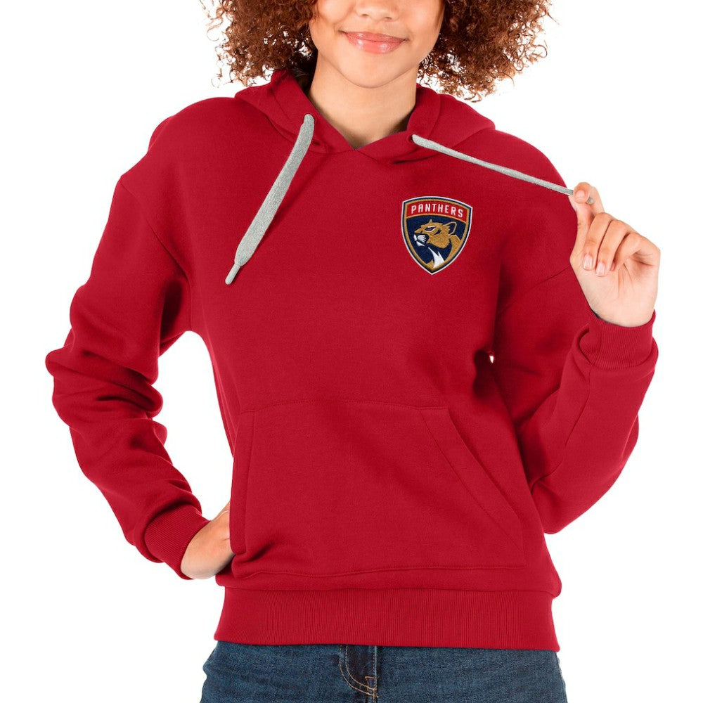 Florida Panthers Antigua Women's Victory Pullover Hoodie - Red | US 5084933
